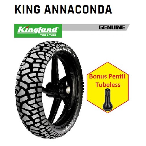 Ban Tubles KINGLAND 100 80 14 KING ANNACONDA Ring 14 TUBULESS TUBELES ORIGINAL