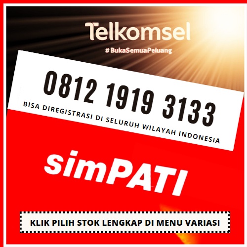 Nomor Cantik Simpati Telkomsel 4G LTE 1919 Hoki ABAB