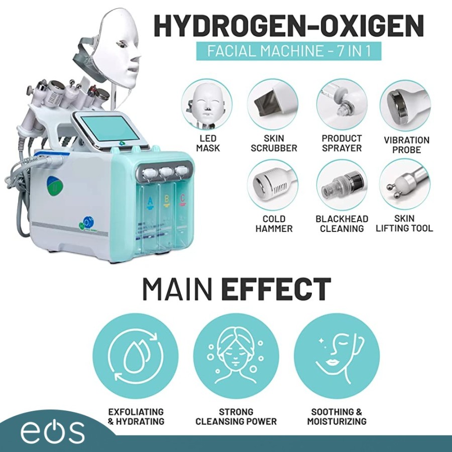 7 in 1 hydrogen oxygen hydration lock water, deep cleansing, remove blackhead