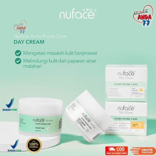 Nuface / NU FACE - Nu Glow Acne Prone Care Paket Lengkap