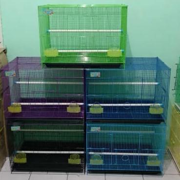 ❂ PK 36 KANDANG KOTAK BESI 40x60full set love bird ➯