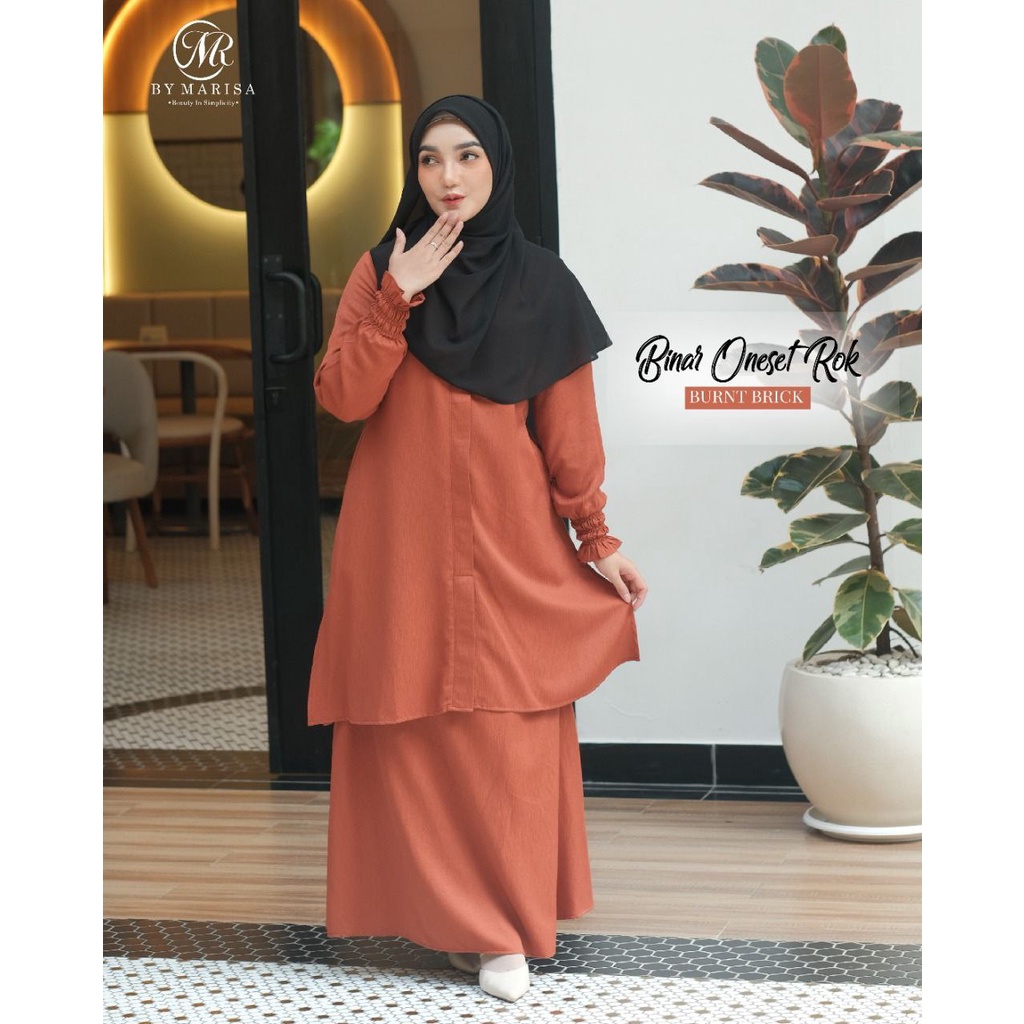 One Set Rok Binar Burnt brick MR by Marisa