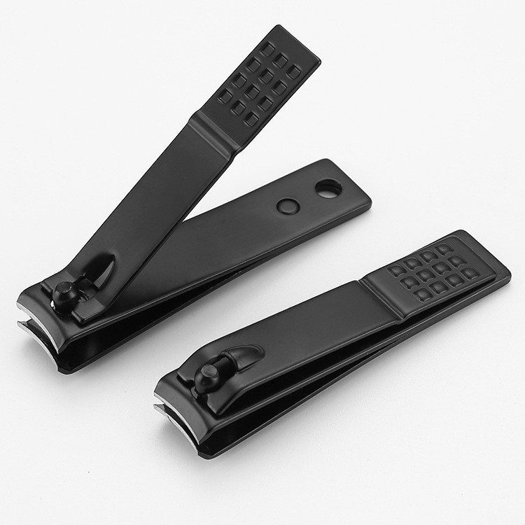 HITAM GUNTING KUKU JUMBO STAINLESS STELL BLACK LARGE TAJAM &amp; AWET MANICURE PEDICURE MURAH