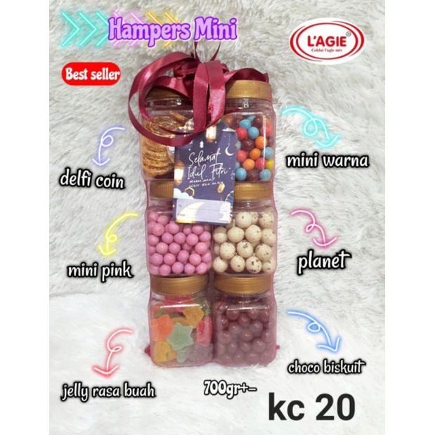 

Hampers Cokelat LAGIE isi 6 toples mini