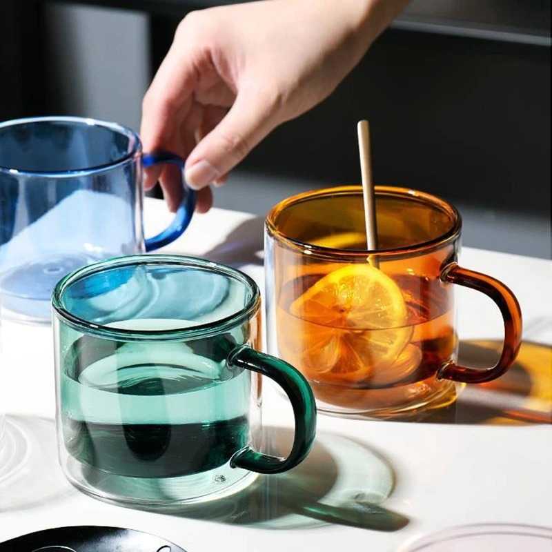 (BISA COD) FTIHSHP GU26C Gelas Mug Coffee Tea Glass 250ml - HJJT-01