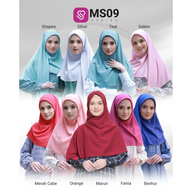 Kerudung segiempat Ukhti Munira MS 09