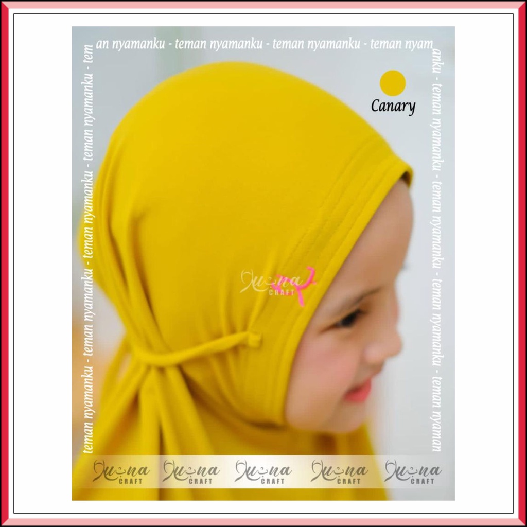 LUBNA CRAFT HIJAB ANAK | HIJAB INSTAN KERUDUNG ANAK BERGO TALI PANJANG JERSEY PREMIUM