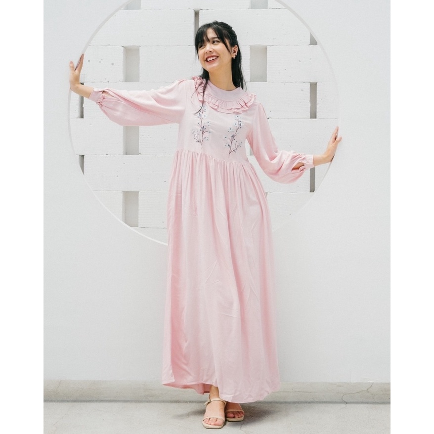Myrubylicious SALWA MAXI DRESS | MAXI DRESS | DRESS WANITA | BAJU MUSLIMAH | DRERSS BORDIR | DRESS RAYON