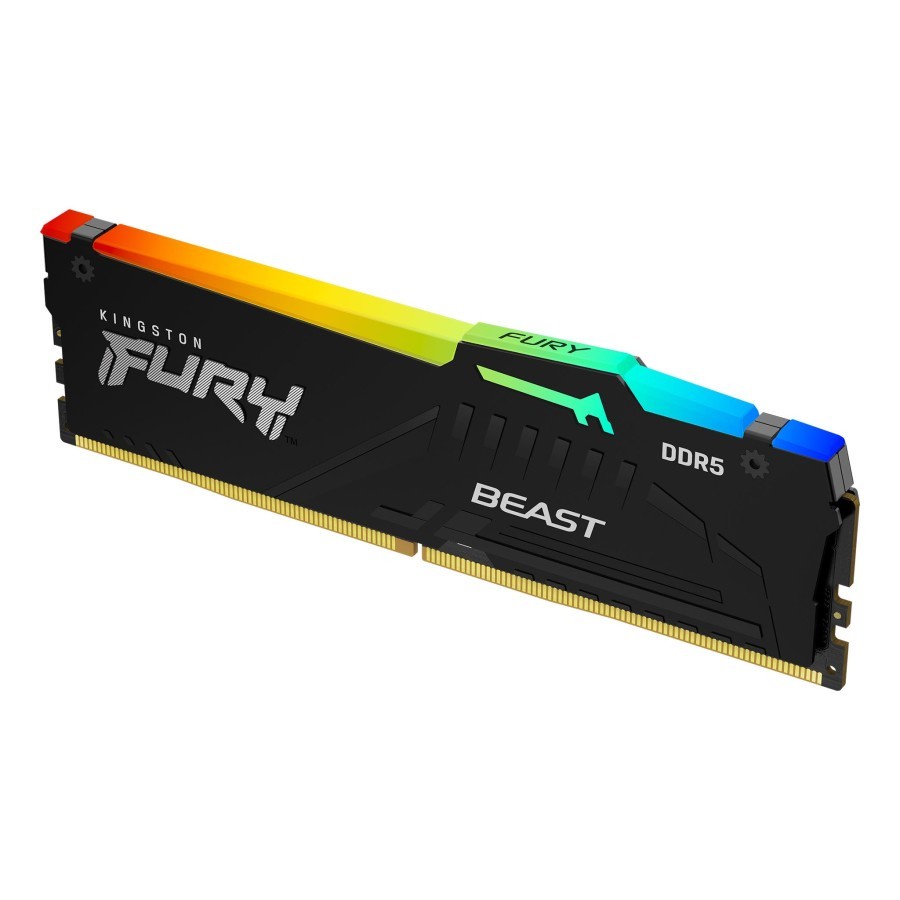 RAM KINGSTON DDR5 FURY BEAST RGB 32GB KIT 5200 (16GBx2) 5200MHz