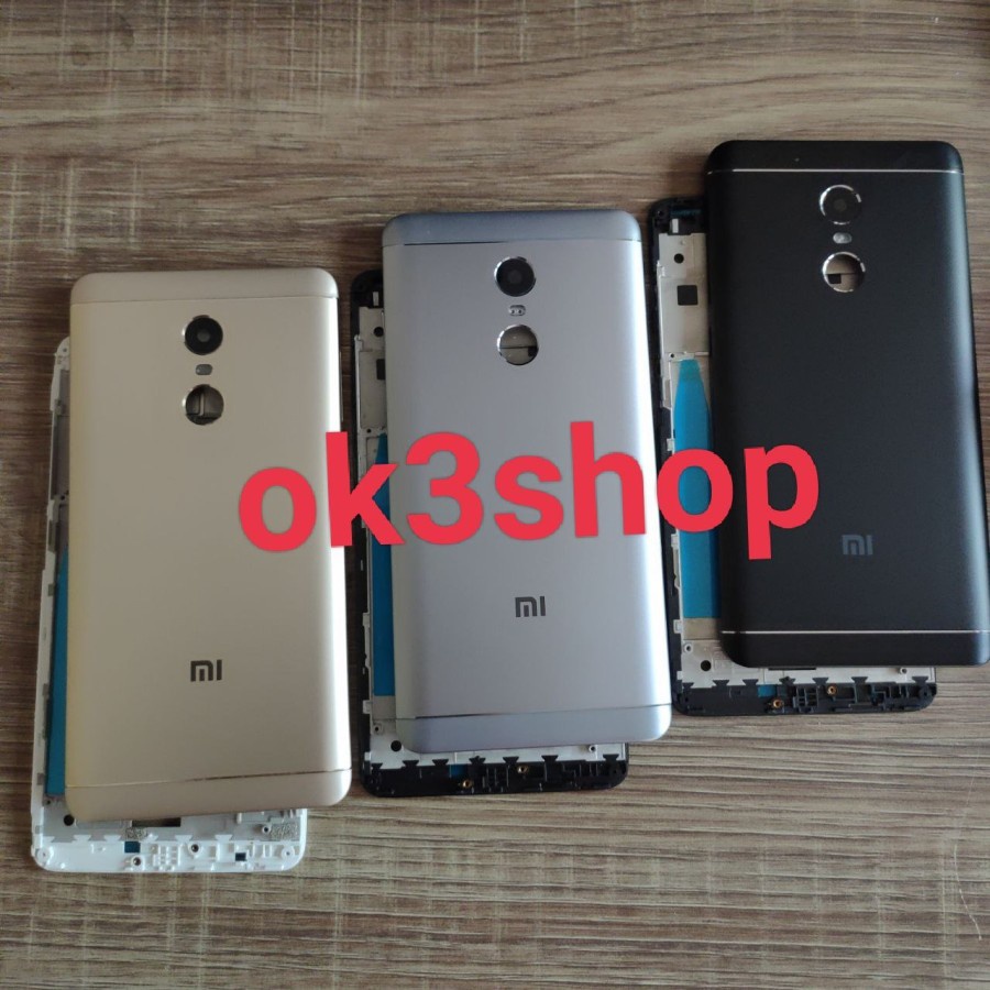 XIAOMI REDMI NOTE 4X - Casing Fullset Hp Xiaomi Redmi Note 4x Snapdragon Backdoor Tutup Belakang + F