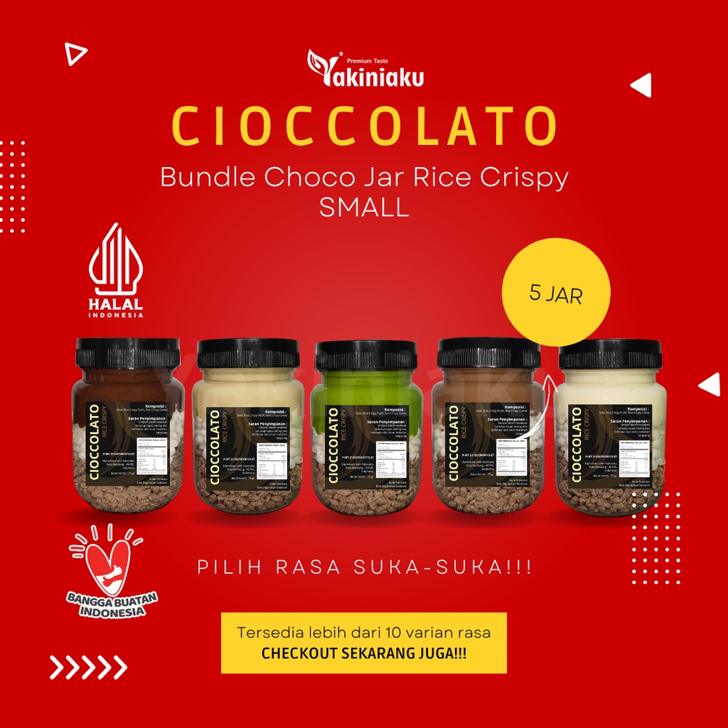 

Bundle Small Mix Rice Choco Jar Jajanan Snack Cemilan Makanan Ringan Original Rice Crispy Choco Coklat Cokelat Chocolate Cappuccino Tiramisu Strawbery Green Tea Matcha Vanilla Milk Melted All Varian Crust Crunchy Lumer Jar Manis Pathis Chocolade Bandung