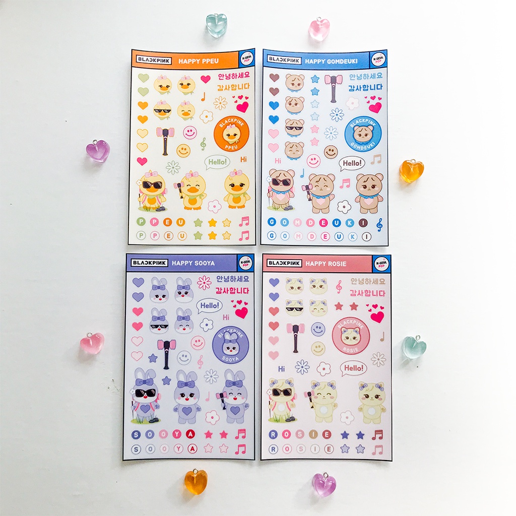 Blackpink - Sticker Set (Blackpink Character Plush Doll) [KSeulPop]