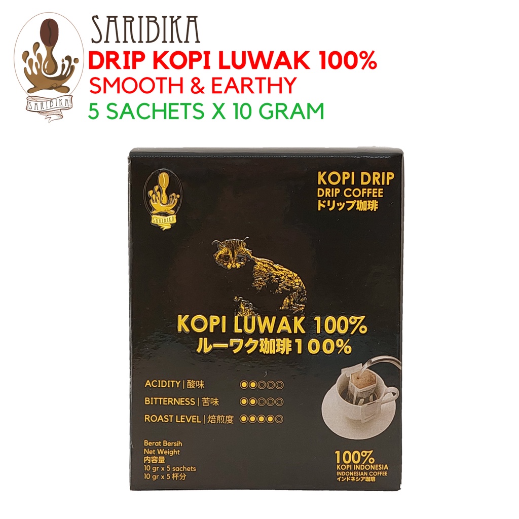 

Saribika Drip Kopi Luwak 100%