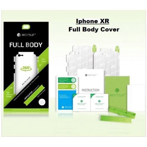 Anti Gores Iphone XR-Full Set 2 in 1/Full Body Curved/Depan & Belakang