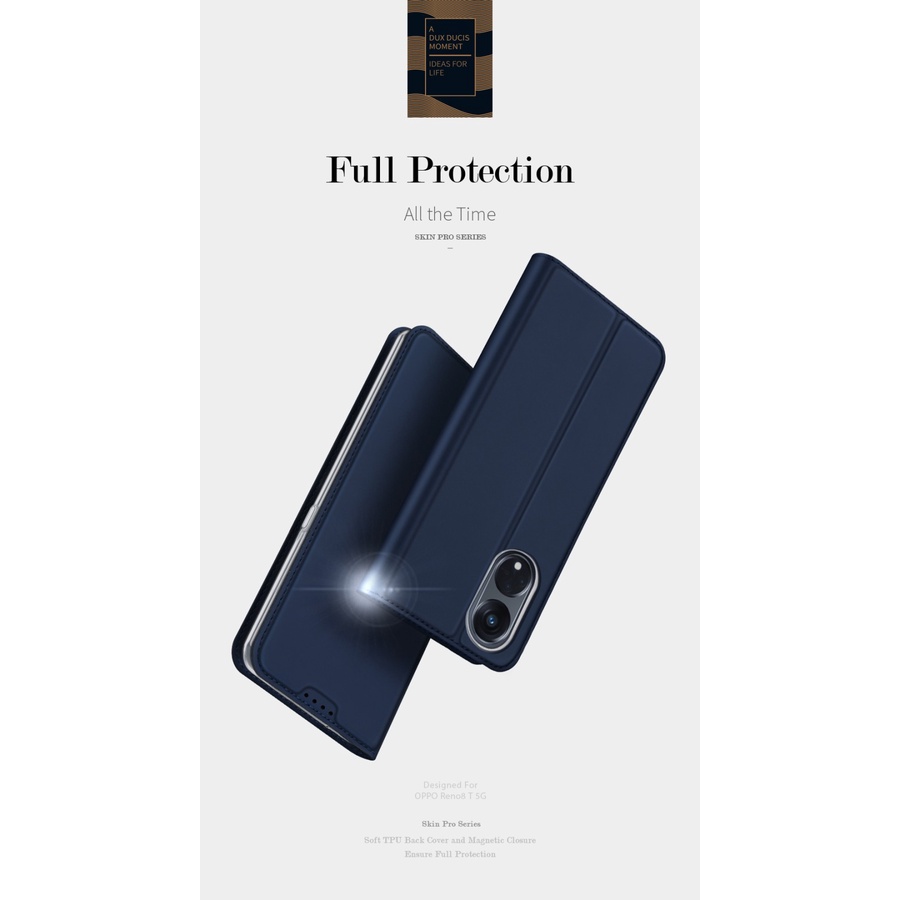 OPPO RENO 8T 5G DUX DUCIS SKIN PRO FLIP LEATHER COVER SOFTCASE