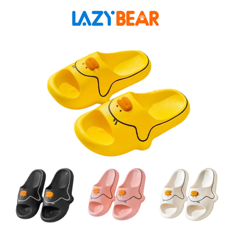 Lazy Bear Sandal Slip On PVC Cute Duck /Sendal Jelly Wanita /Sandal Perempuan Lucu / H31 Sendal Bebek /Wanita Pria Sendal Couple Lucu / Korea Soft Rubber Non Slip