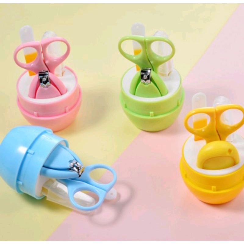 Set Gunting Kuku Anak Bayi 4 in 1 Baby  Clipper Scissor Potongan Kuku Bayi