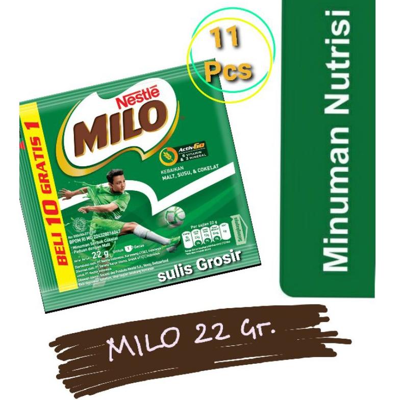 

[spin1] Milo Active Go Kemasan Baru 1 Renceng isi 11 Sachet @ 22 gram