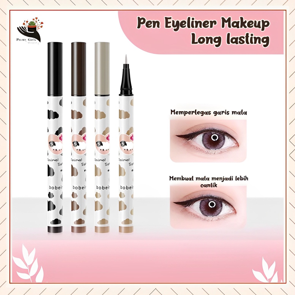 Pretty Pen Eyeliner Makeup Long Lasting Waterproof/Eye Long Liquid Eyeliner/Ujung Pena Lancip dan Cepat Kering