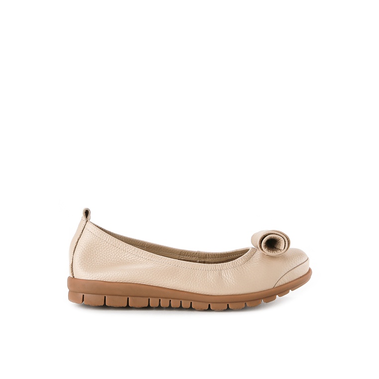 Sepatu Flat Andrew Original Leather insole Ballerinas Outfit Cantik Ori Ibiza Wanita Remaja L Nude