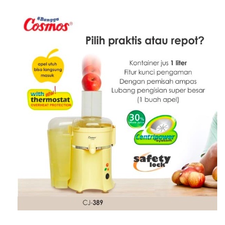 Cosmos CJ 389 - Juicer 1 Liter