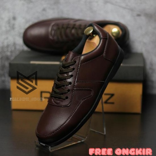 PEDRI FULL BLACK SERIES - SepatuFormal Pantofel pria Resmi Formal Hitam Coklat Kuliah Kondangan Kerja PNS Guru slip on pria sepatu formal casual pria kasual kulit pu sintetik kekinian terbaru trendy