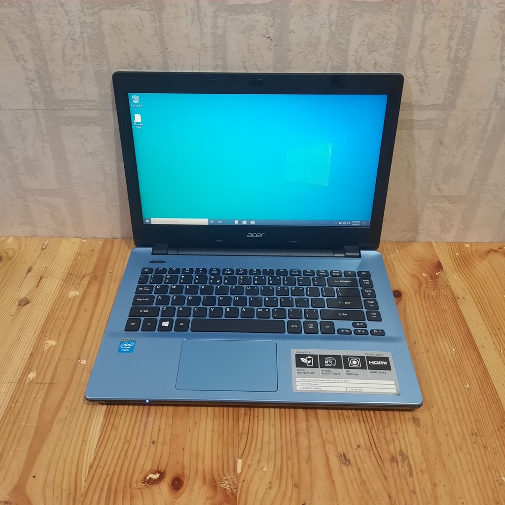 Laptop Acer Aspire E5-411 Celeron-N2830 Ram 4/320Gb BERGARANSI BISA CICILAN