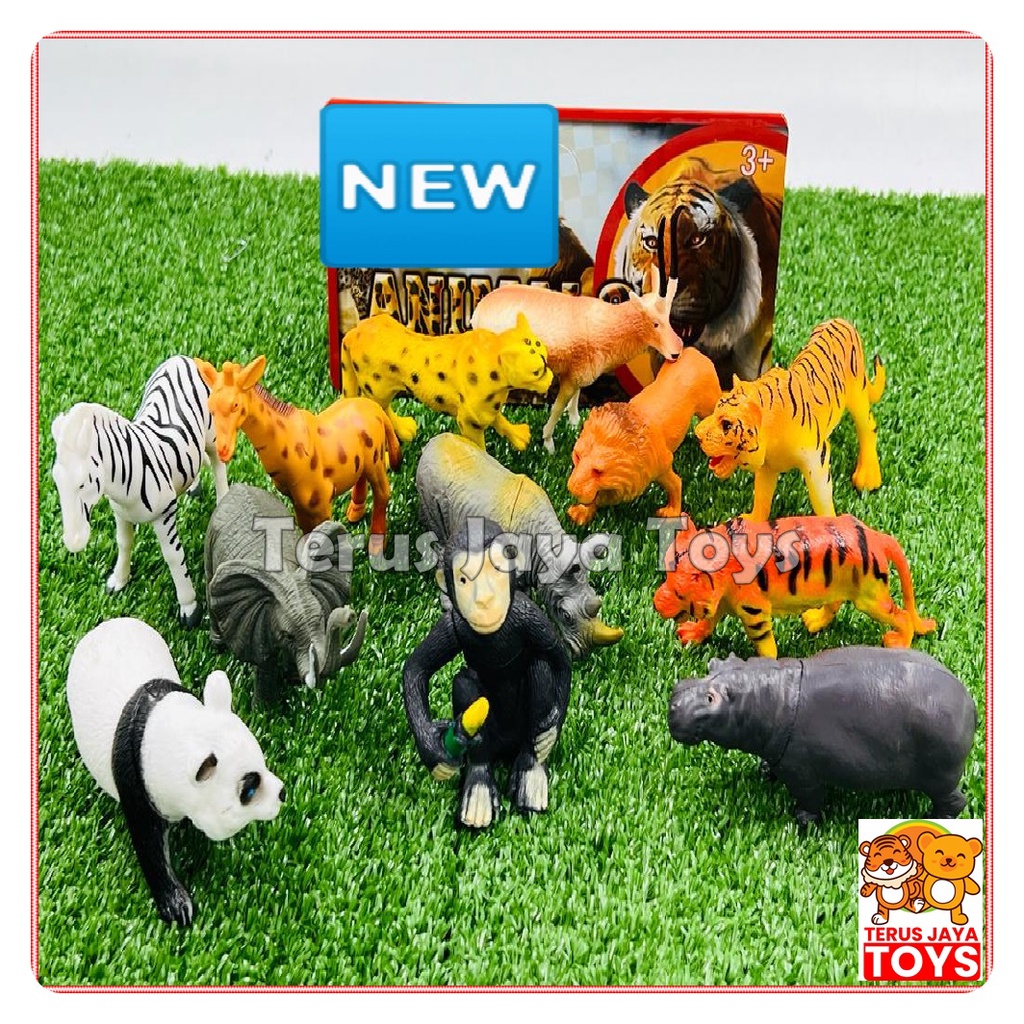 Mainan figure animal karet/ animal world / mainan hewan karet / mainan binatang karet new