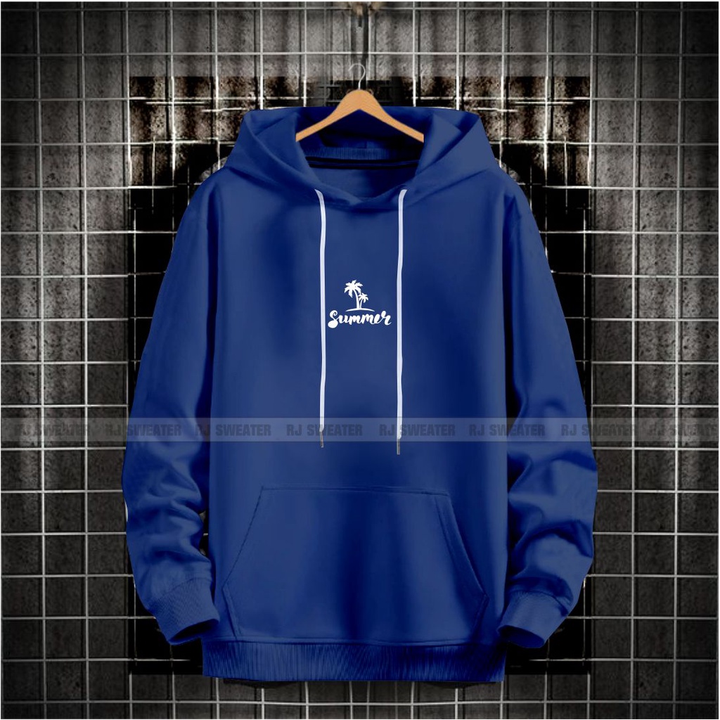 Sweater hoodie pria wanita kekinian motif SUMMER / hoodie model terbaru