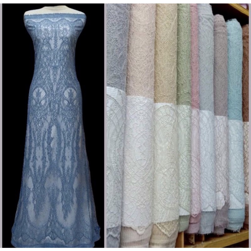 BAKAL KAIN KEBAYA BROKAT SEMI PRANCIS