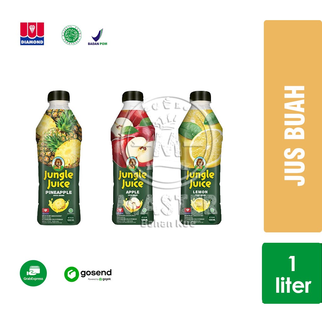 

Jus Sari Buah JUNGLE JUICE / Fruit Juice [Botol 1 Liter] KHUSUS INSTANT