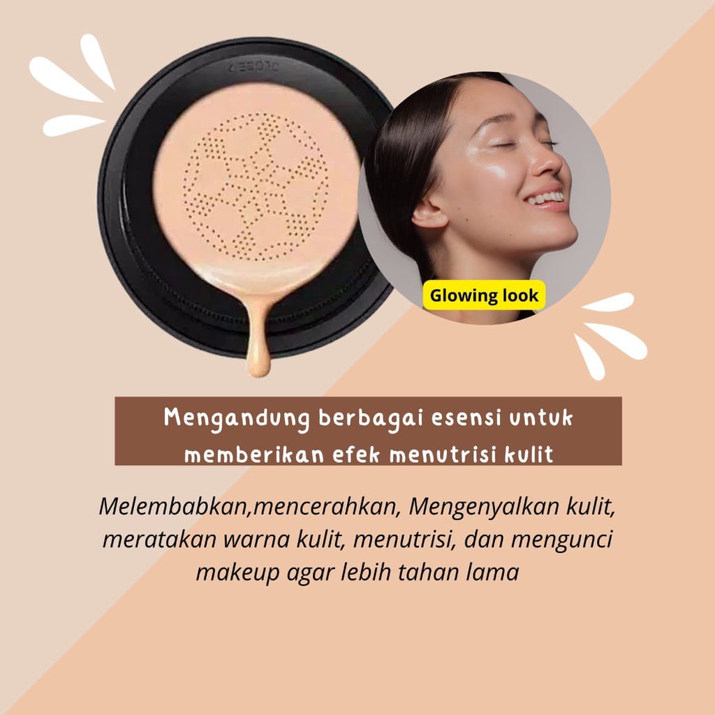 FEALI WATERPROOF MUSHROOM HEAD AIR BB CREAM MOISTURIZING AIR CUSHION BB CREAM