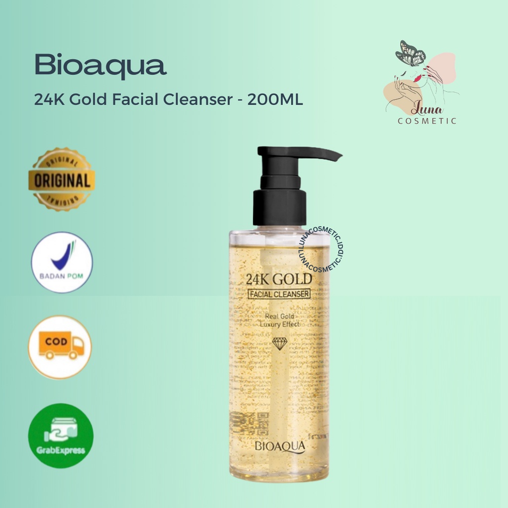 Bioaqua 24K Gold Facial Cleanser Pembersih Wajah - 200ml