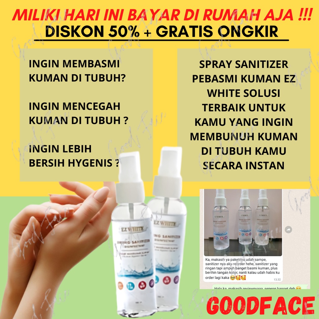 EZ WHITE DINING SANITIZER DISINFECTANT 100ML SANITIZER EZ WHITE