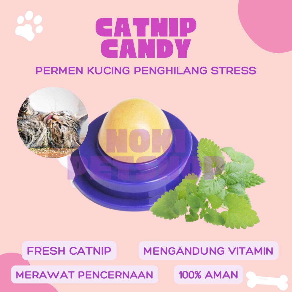 [BISA COD] CATNIP CANDY PERMEN KUCING VITAMIN CEMILAN CATMINT SNACK CAT NIP MURAH MAINAN VITAMIN BALL VIT TOYS