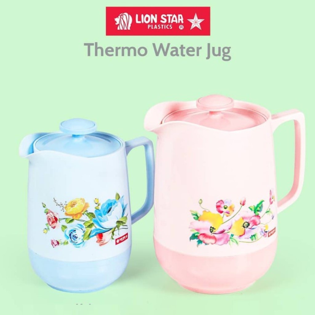 Thermo Water Jug Eskan teko Serbaguna Panas Dingin 1,3lt Lion