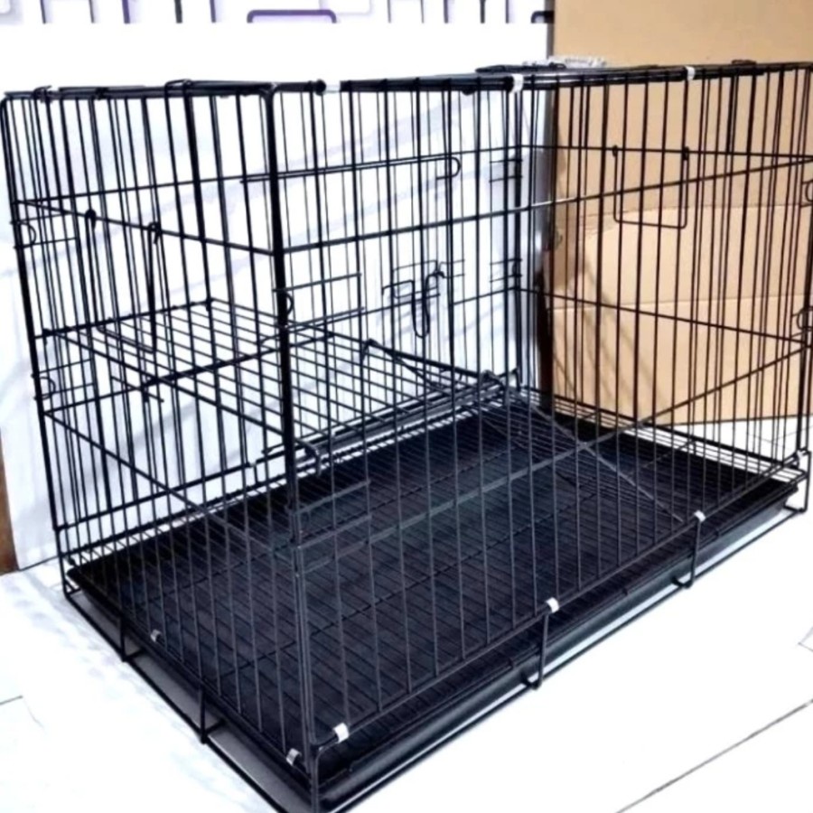 Kandang Kucing Kandang Besi Hewan Lipat Voyager Tingkat ( Uk 76x52x46 cm )