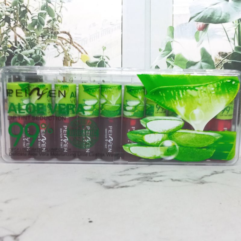 Paket 10 Pcs Liptint Peiyen Aloevera Mini