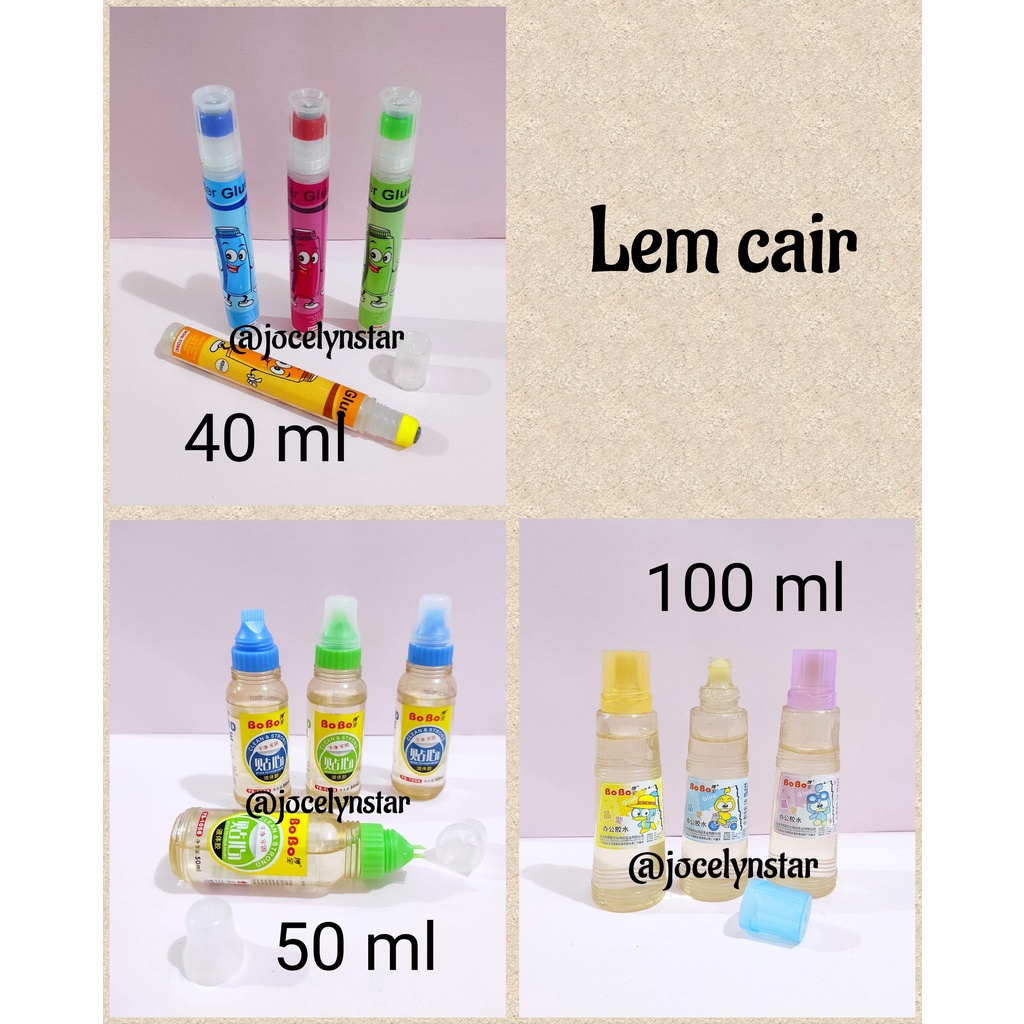 

Lem cair/ lem kertas/ water glue