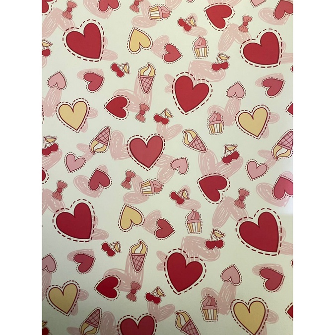 

KERTAS KADO SANSAN WAWA 1 LEMBAR MOTIF LOVE HATI SOUVENIR