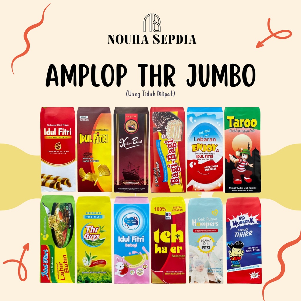 Jual Amplop THR Jumbo Amplop THR Lebaran Panjang Amplop THR Snack