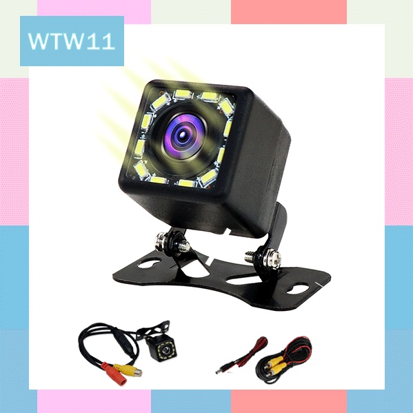 (Stok, Dikirim Dari Jakarta) Kamera Mundur 12LED Tempat Parkir Universal Kamera Mundur dengan Kamera Belakang Mobil LEDKamera mundur mobil 8LED universal 4LED Car Rearview Camera Nightvision Kamera mundur parkir Mobil Camera ccd universal Led