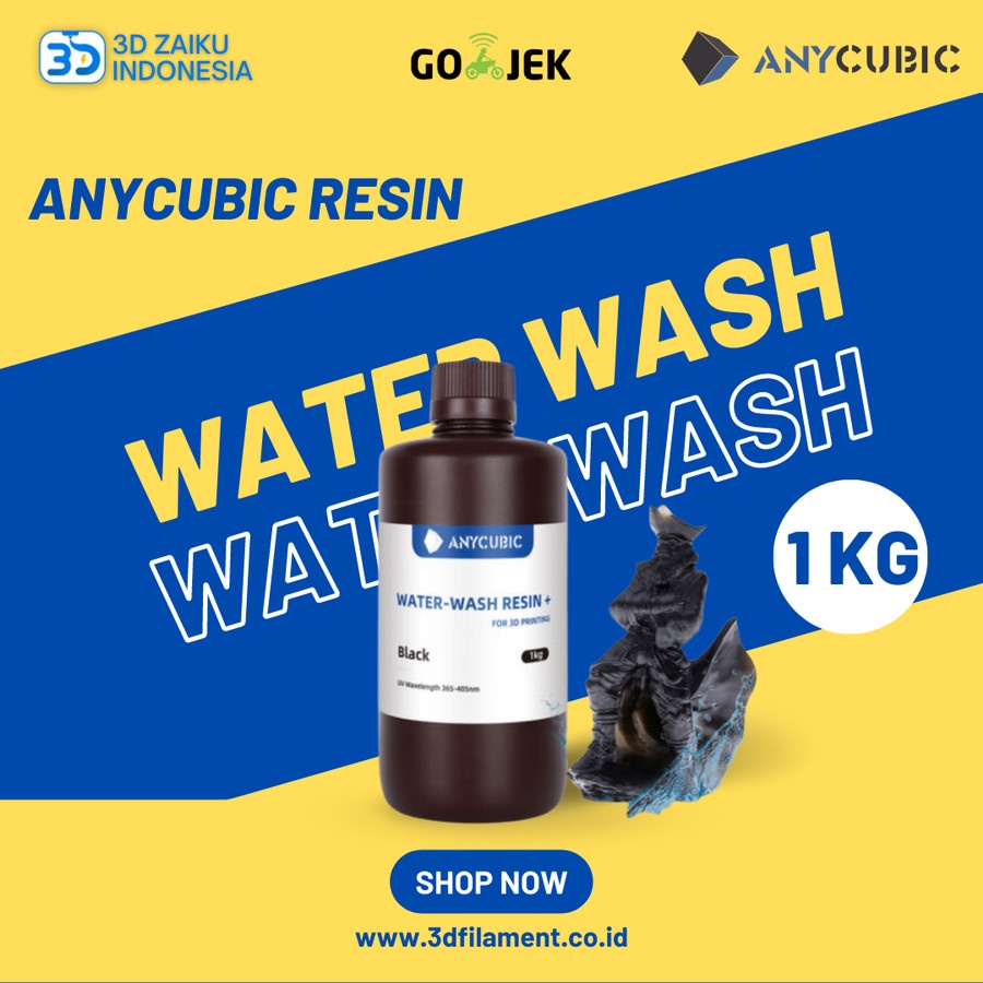 Anycubic Resin Water Washable Plus Resin 3D Printer 1 KG