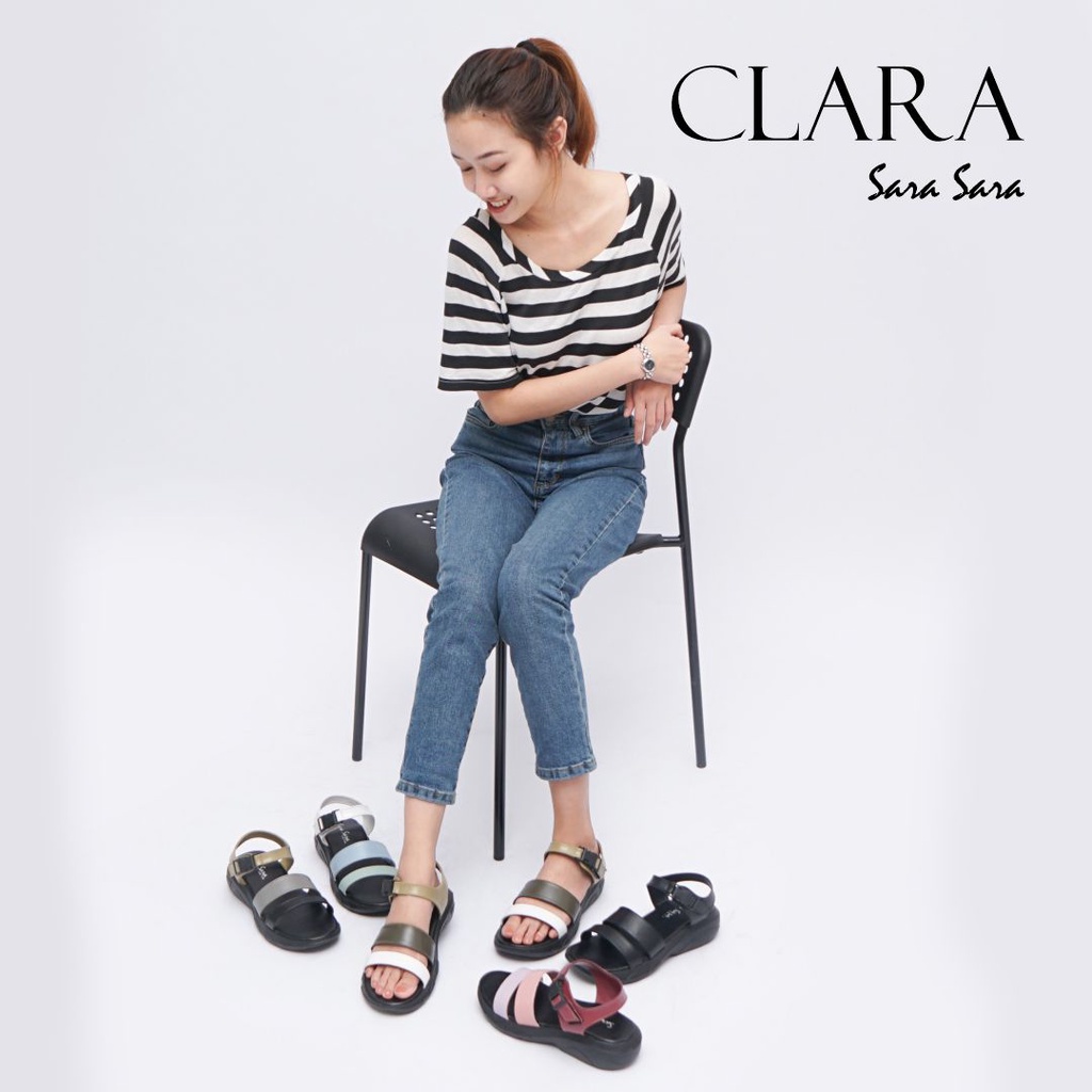 Sara Sara CLARA Sandal Tali Wanita sandal platform tali terbaru