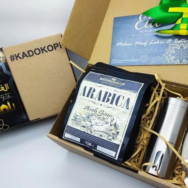 

#Kadokopi Hampers Lebaran Arabica / Robusta + Grinder Kopi Idul Fitri Keranjangdilan