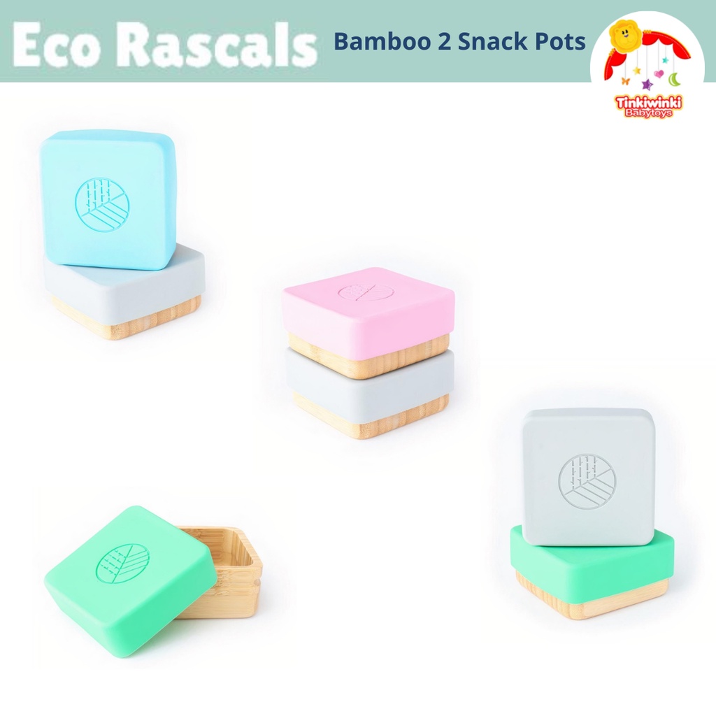 Ecorascals Bamboo 2 Snack Pots