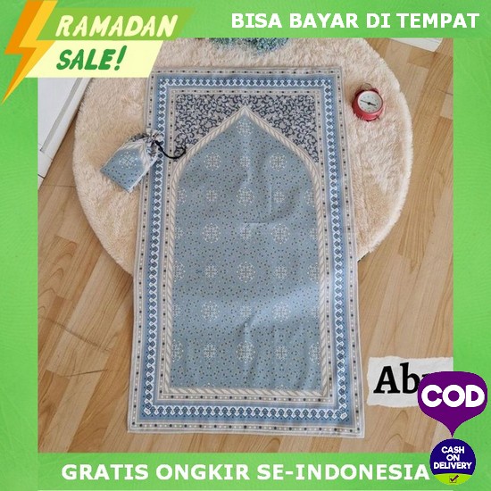 Sajadah Turki Premium Tebal Kecil Travel Empuk Traveling Murah Jumbo Sejadah Laki Dan Perempuan Souv