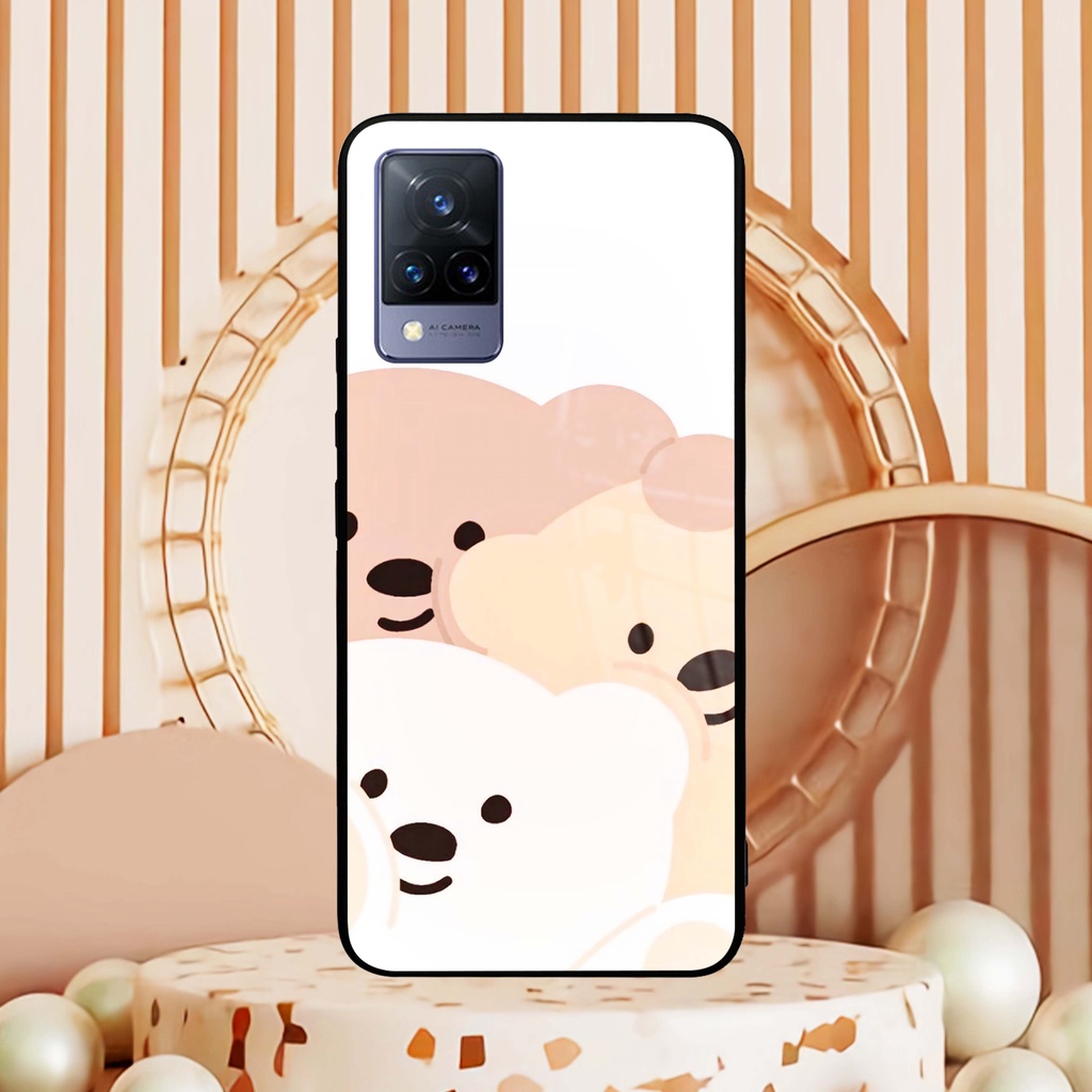 (MT79) Case Kilau Vivo V21 5G | V21 5G | Casing Hp Vivo | Pelindung Smartphone Seven Case | Cute Bea