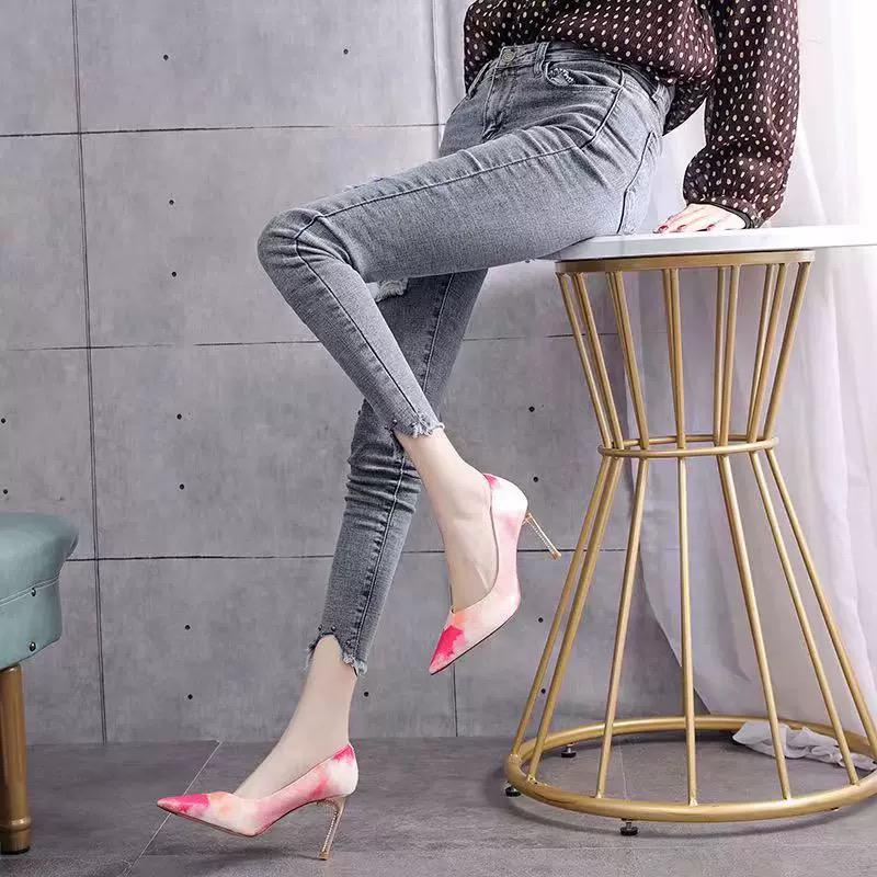 RYS - Gaussian Vibrant Sepatu Slip On Hak Heels Tinggi Wanita Fashion Pesta / Jalan Jalan - Ori Import