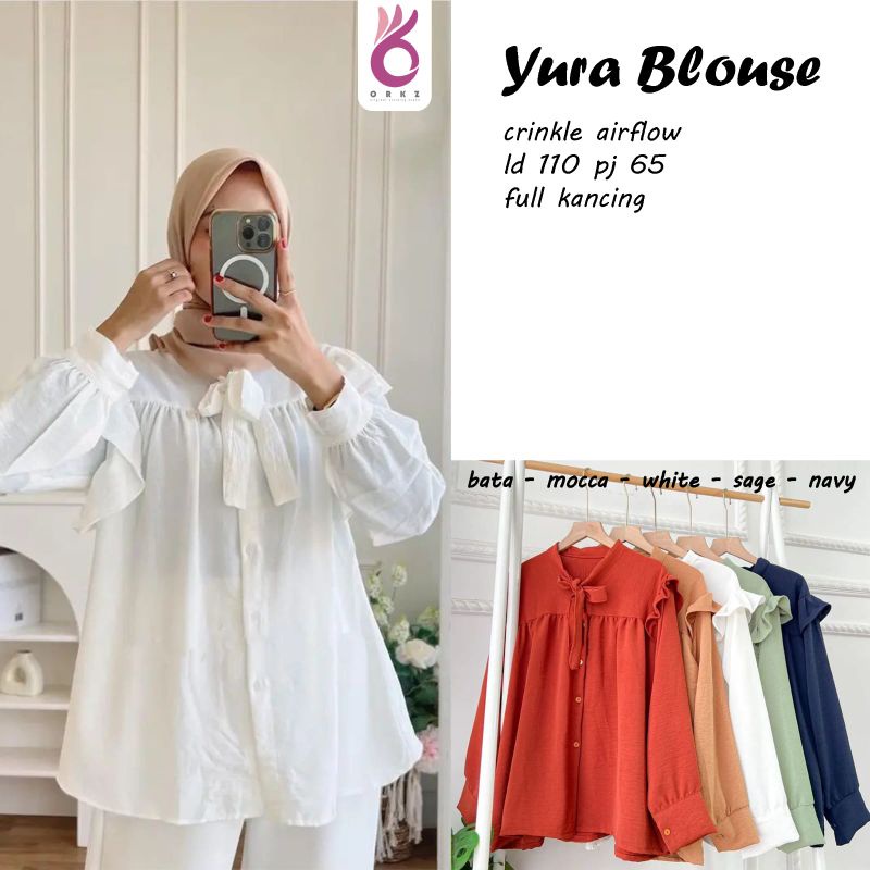 Yura blouze / blouse crinkle airflow